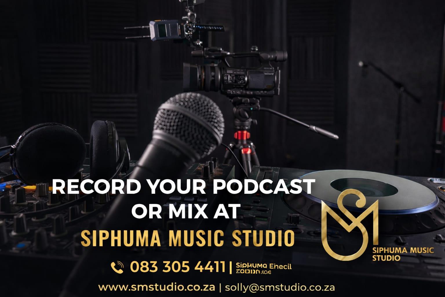 A professional music recording studio setup.